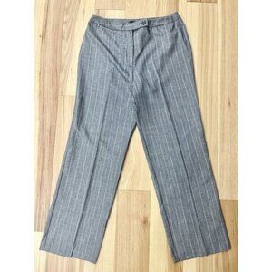 Sag Harbor Petite Pinstripe Gray Pants 6P